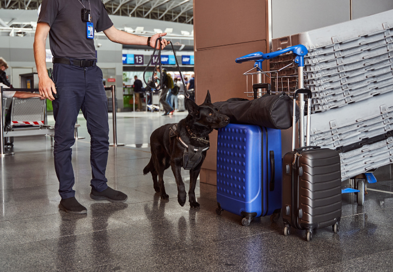 Jak fungují protidrogoví psi na letištích